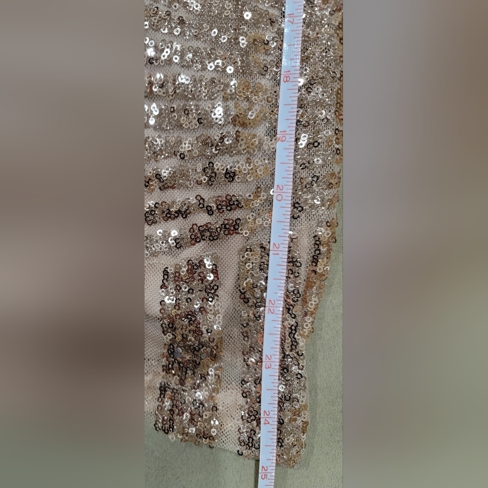 NWOT Rose Gold Sequin Dress - Picture 12 of 12